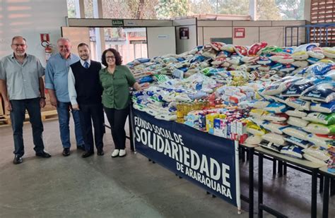 Fundo Social Recebe Cinco Toneladas De Alimentos Doadas Pelo Clube