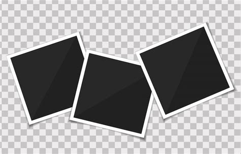 Vector Conjunto De Molduras Para Fotos Vetor Premium