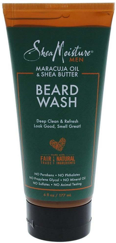 Shea Moisture Men Maracuja Oil Shea Butter Beard Wash 6 Oz EBay