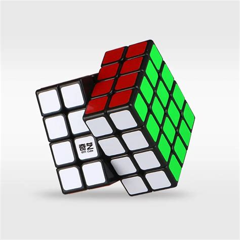 Qiyi 4x4 Magic Cube Speedcubing Puzzle For Beginner Black Base In Magic