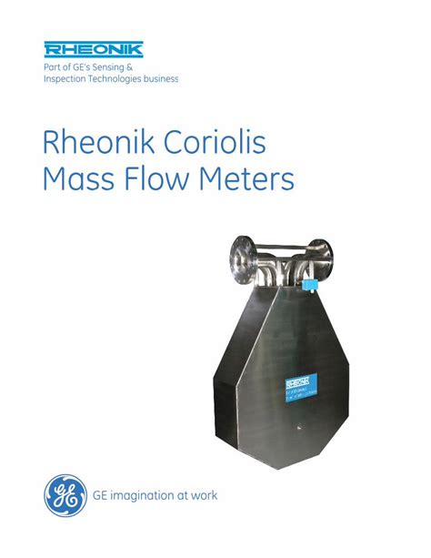 PDF Rheonik Coriolis Mass Flow Meters Veronics Fiscal Custody