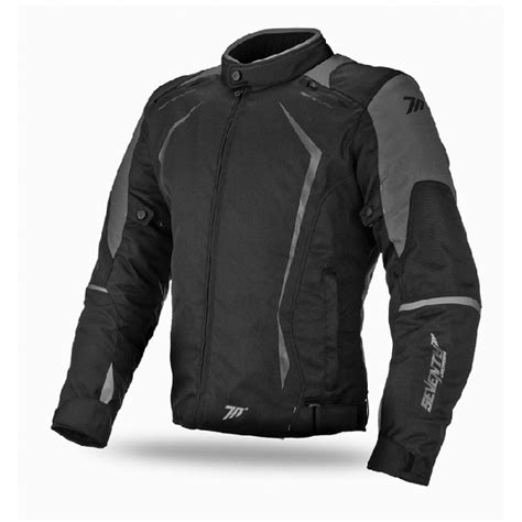 Chaqueta Seventy Degrees SD JR47 Racing Negro Gris Bermúdez Motor