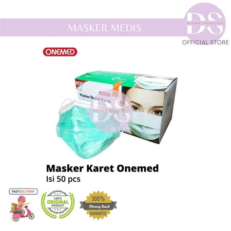 Jual Face Mask Onemed Ply Box Isi Masker Medis Onemed Earloop