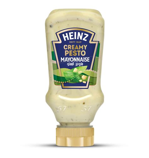 اشتر Heinz Creamy Pesto Mayonnaise Top Down Squeezy Bottle 225ml