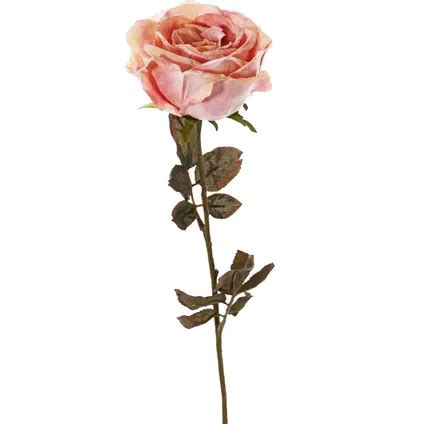 Top Art Fleur Artificielle Rose Calista Vieux Rose 66 Cm Tige