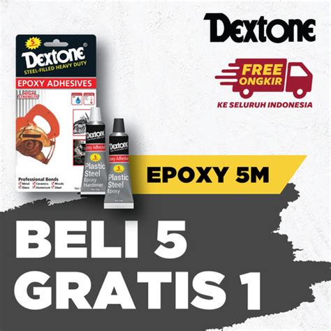 Promo Lem Besi Epoxy 5 Menit Dextone 48 Gr Beli 5 Gratis 1