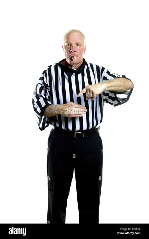 Referee Calling Foul Hi Res Stock Photography And Images Alamy