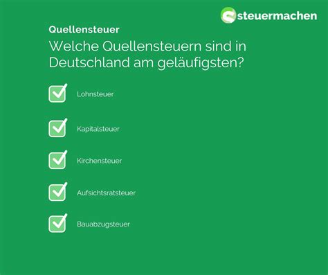 Quellensteuer Zur Ckholen Steuermachen