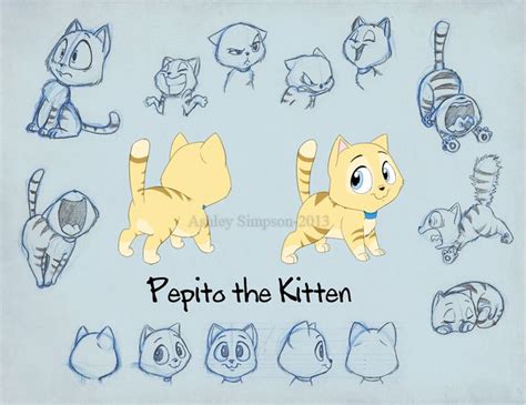 Cat model, Character design, Cartoon cat