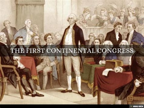 THE FIRST CONTINENTAL CONGRESS | PPT