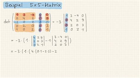 M Beispiel Determinante X Matrix Youtube