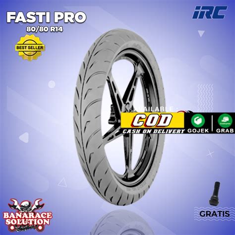 Jual Ban Motor Matic Tubles RACING COMPOUND IRC FASTI PRO 80 80