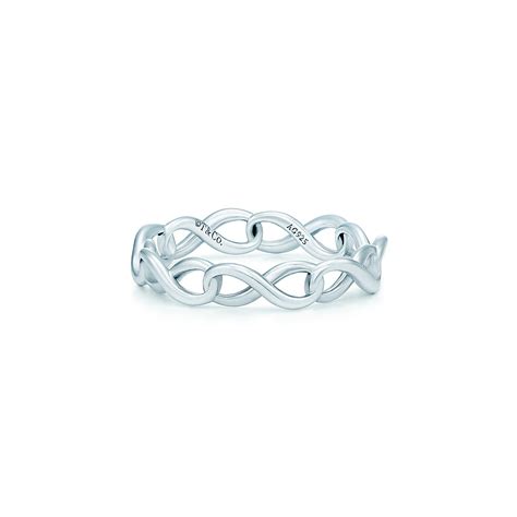 Tiffany Infinity Narrow Band Ring In Sterling Silver Tiffany And Co