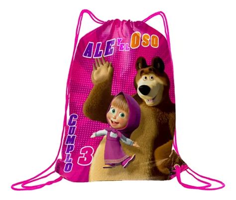 20 Dulceros Personalizados Fiestas Infantiles Masha Y El Oso En Venta