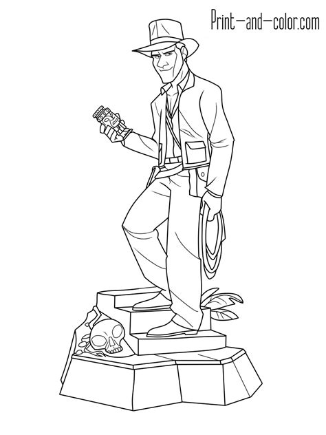 Indiana Jones Coloring Pages Free Printable