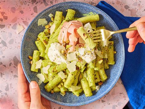 Rigatoni Al Pesto Di Pistacchi Rezept Lecker