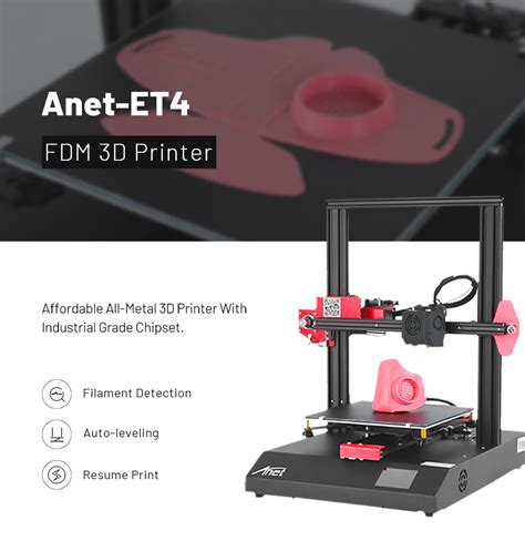 New Anet ET4X All Metal 3D Printer With Industrial Grade 32bit