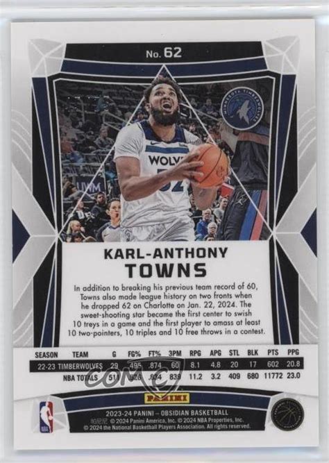 Panini Obsidian Electric Etch Reggae Flood Karl Anthony