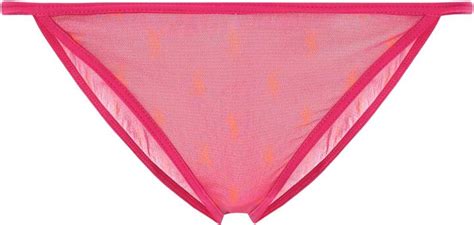 Saint Laurent Fuchsia Nylon Brief Shopstyle Panties