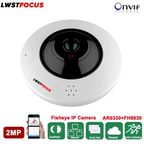 Panoramic Fisheye IP Camera Wifi IP Camera Built In Audio Full View