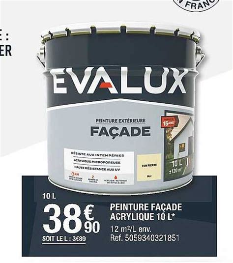 Offre Peinture Fa Ade Acrylique L Evalux Chez Brico Depot