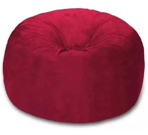 Puff 120x50 Redondo Suede Enchimento Sala Pufe Almofadao Cor