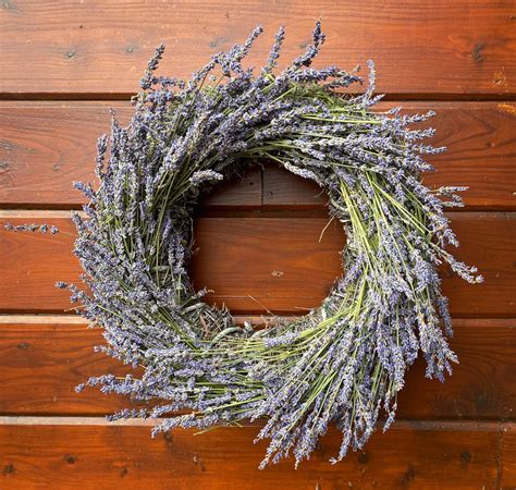 Large Dried Lavender Wreath D And M Garden Centre