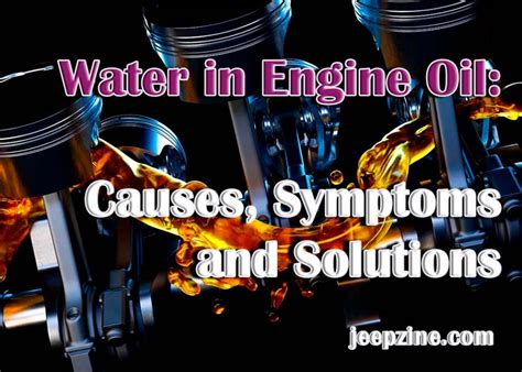 water  engine oil  consequences  prevention