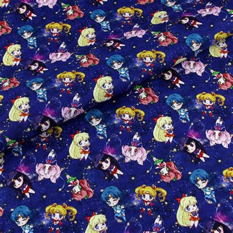 Sailor Moon Fabric Usagi Tsukino Fabric Japanese Fabric Cotton Etsy