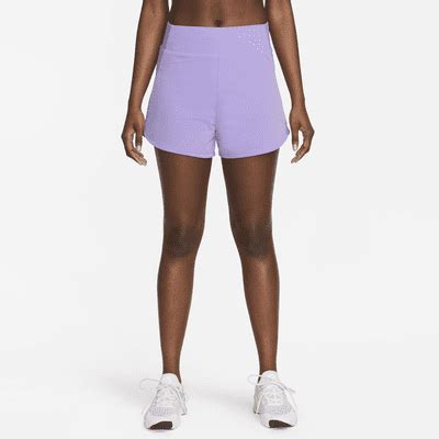 Nike Bliss Pantalons Curts Dri Fit De Fitnes De Cintura Alta Amb Eslip