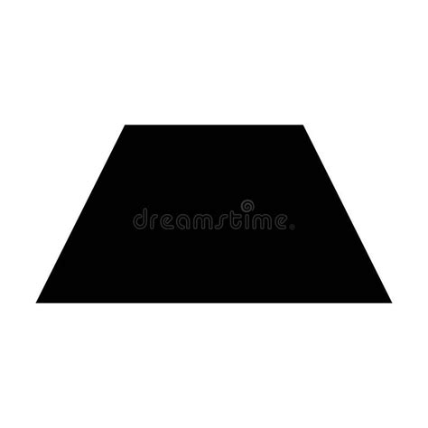 Trapezoid Or Trapezium Shape Symbol Vector Icon For Creative Graphic