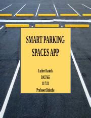 Smart Parking Space App Assgn Pptx Smart Parking Spaces App Luther