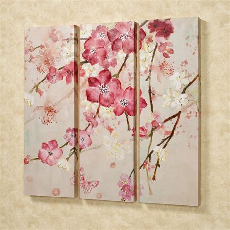 Majestic Blooms Floral Triptych Canvas Art Set