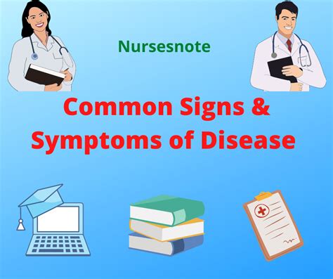 Common signs and symptoms of disease and illness - Nurses Note