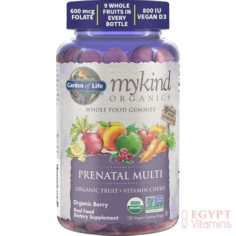 Garden Of Life Prenatal Gummies Multivitamin With Vitamin D3 B6 B12