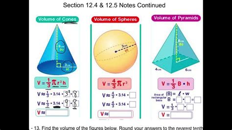 Volume Of Cone Sphere And Pyramid