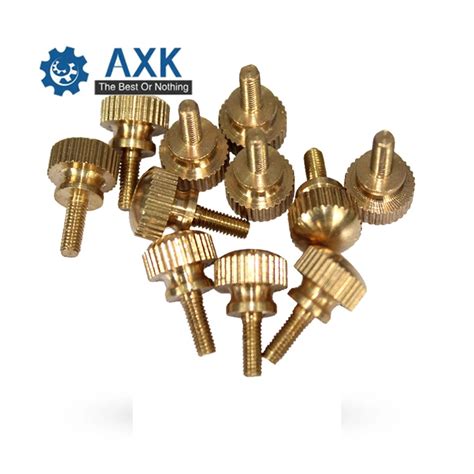 Pcs M M Gb Din Hand Tighten Brass Knurled Screws Copper Twist