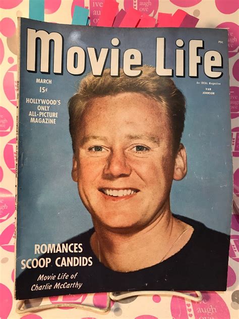 Movie Life Magazine March 1945 Van Johnson Charlie Mccarthy Lauren