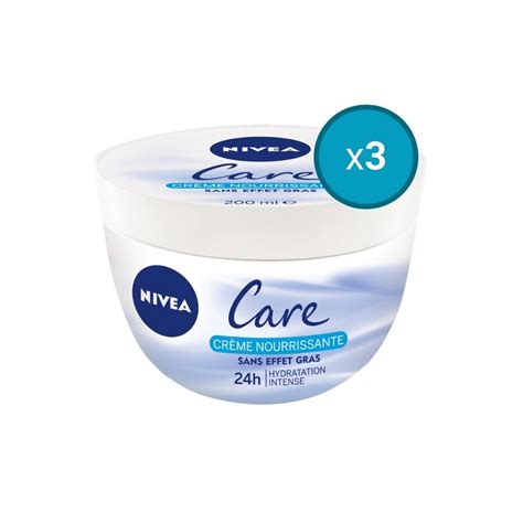 3x Crème Multi usage Nourrissante visage corps et mains Nivea CARE