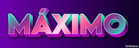 Máximo Efeito de texto e desenho de logotipo Nome | TextStudio