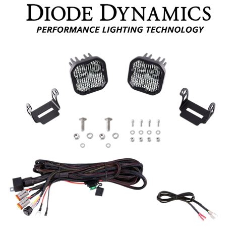 Diode Dynamics Clear Ss3 Pro Backlit Led Ditch Light Kit For 2021 For Rudys Performance Parts