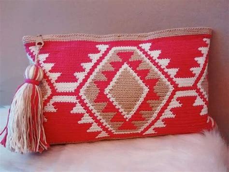 El aparato Ilustrar Producción bolsos en crochet estilo wayuu