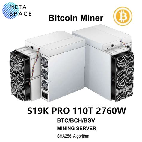 New Bitmain Antminer S19k Pro 110th S 2760w Btc Bch Miner Sha256 Bitcoin Asic Mining S19k