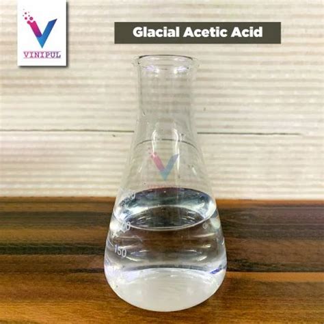 White Purified Water Glacial Acetic Acid For Industrial Packaging