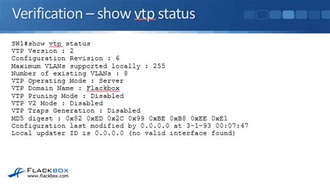 Cisco Vtp Vlan Trunking Protocol Tutorial Flackbox