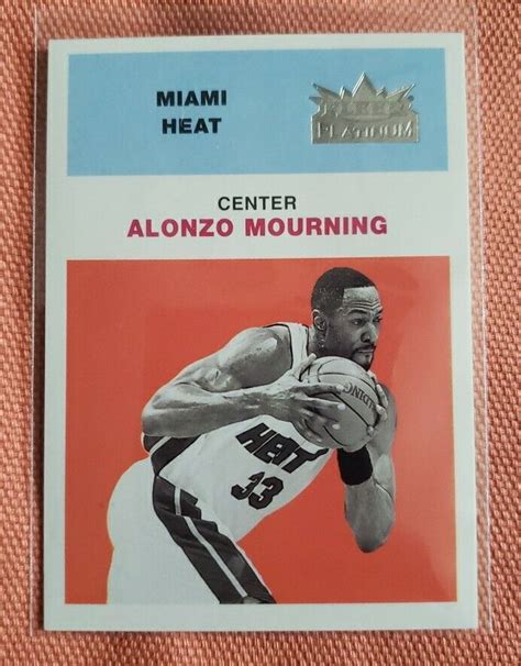 Alonzo Mourning Fleer Platinum Anniversary Edition D