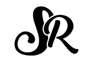 SR , Monogram Logo Design, Graphic by PIKU DESIGN STORE · Creative Fabrica