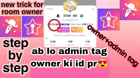 Starmaker Room Owner Admin Tag Owner Admin Tag Starmaker App