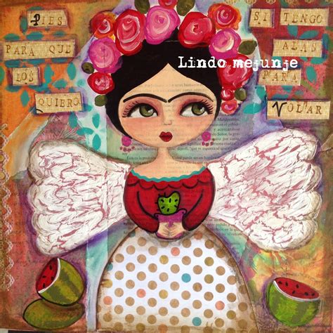 Cuadro Frida By Lindo Mejunje De Calu Gallard Mexican Folk Art Folk