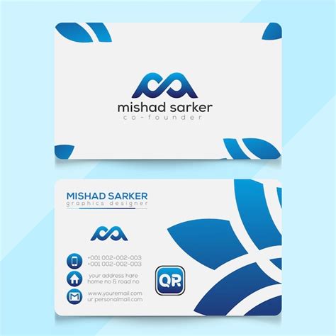 Premium Vector Stylish Visiting Card Design Vector Template